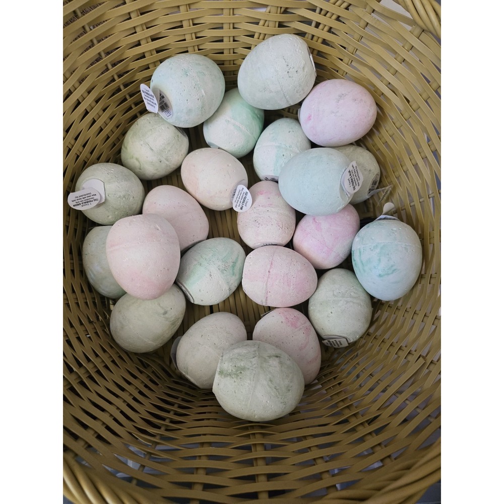 24 Bath Bombs Bundle Target Egg Shape Pastel Pink Green Blue Easter Fizzies